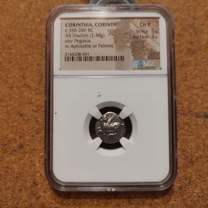 Corinthia,Corinth c.350-280BC silver coin